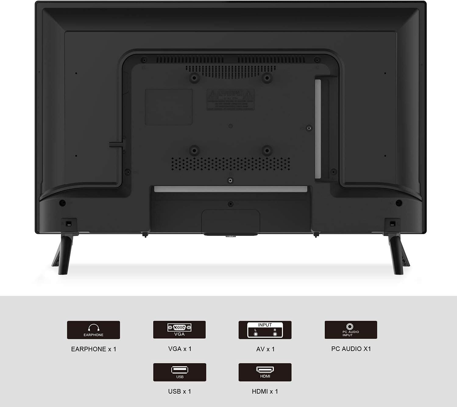 SANSUI ES24Z1, 24 inch HD (720P) LED TV with Built-in HDMI, USB, VGA, Dolby Audio(2021 Model)