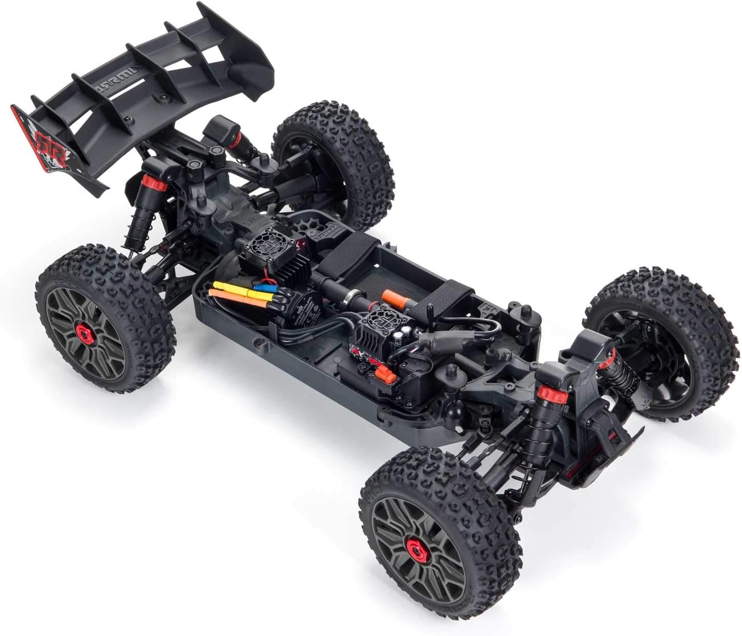 ARRMA 1/8 Typhon 4X4 V3 3S BLX Brushless Buggy RC Truck RTR (Transmitter and Receiver Included, Batteries and Charger Required), Red, ARA4306V3, Unisex Adult