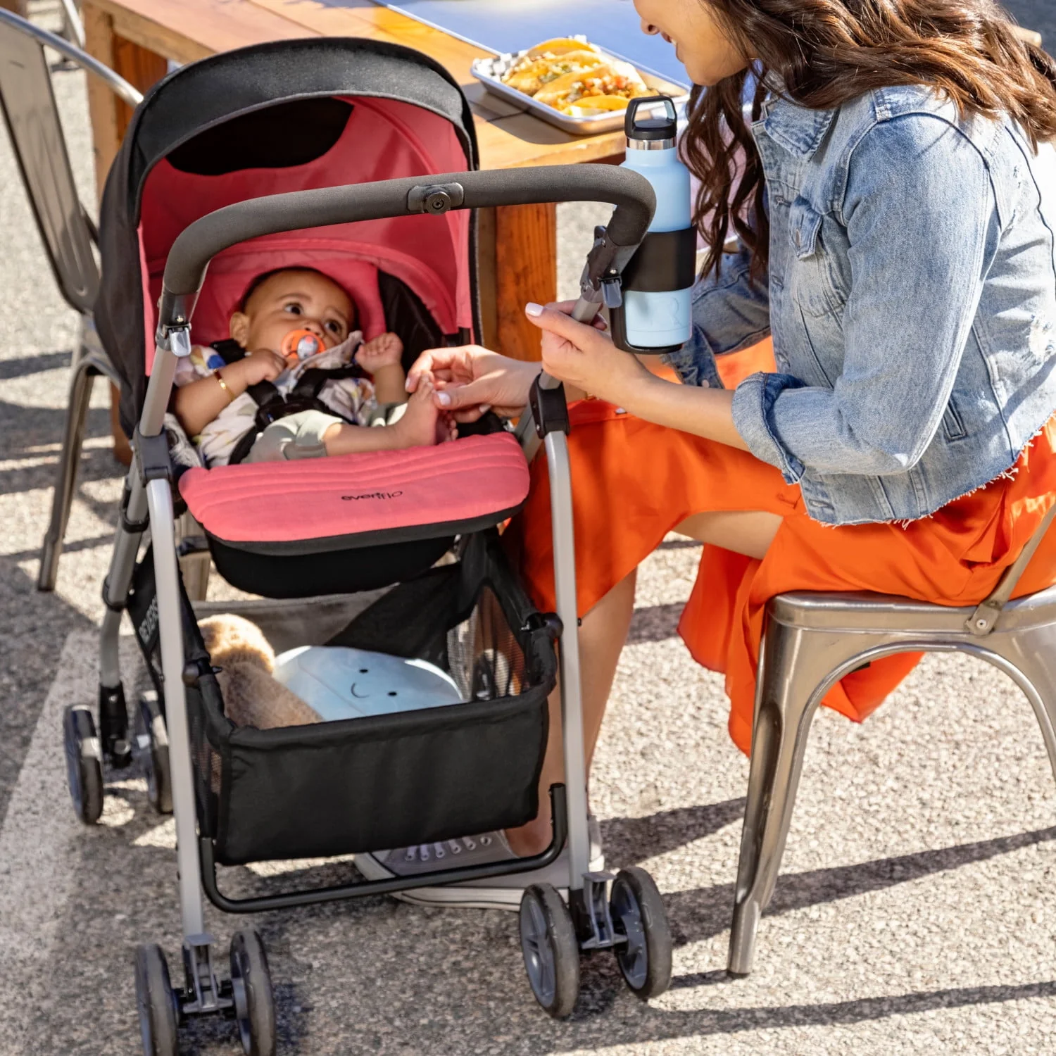 Evenflo Reversi Lightweight Reversible Stroller (Altair Black), Unisex