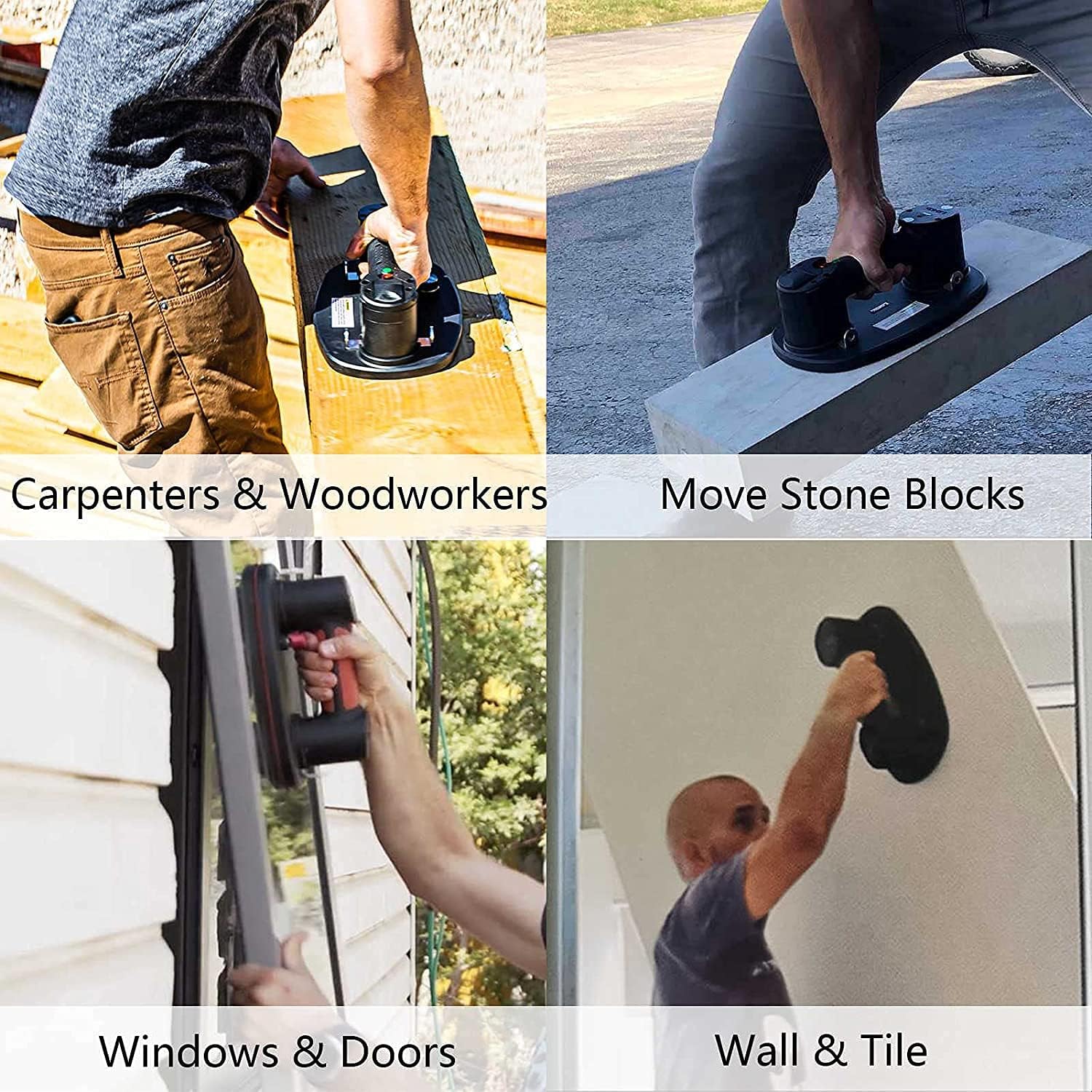 GRABO PRO-LIFTER 20. Max lifting load 375lbs (170kg). Lifts: Stone, Tiles, Pavers and more! Heavy lifting made easy