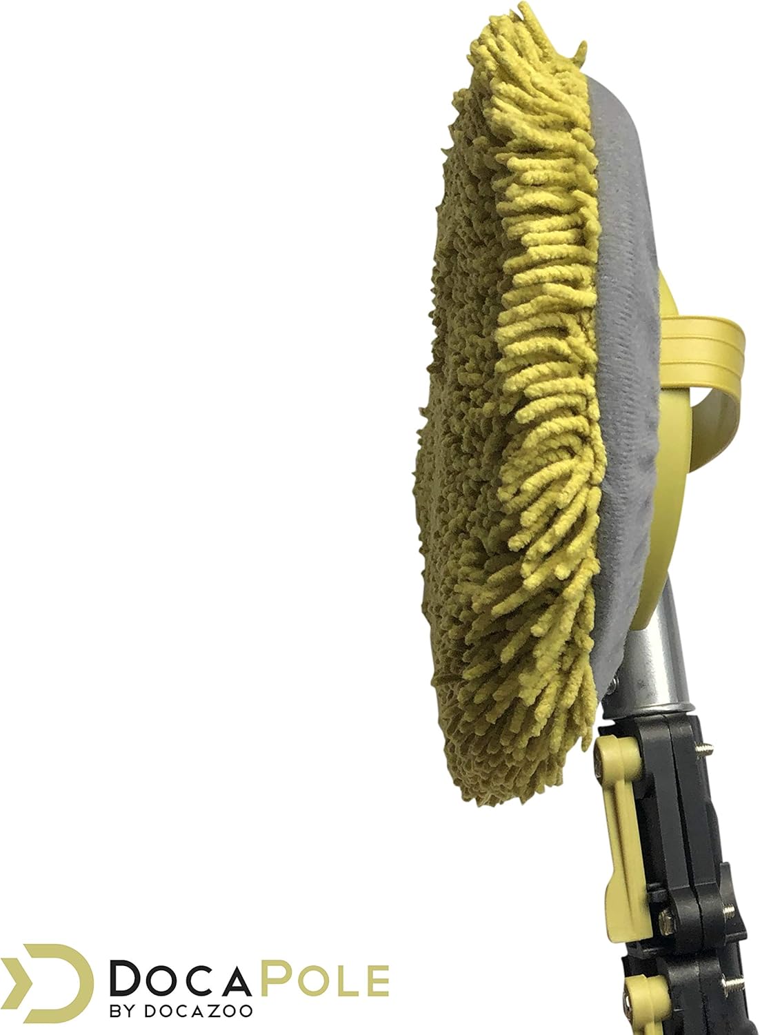 DocaPole Wall Duster with 6-24 Foot Extension Pole: Includes Telescoping Pole and Chenille Microfiber Cleaning Head for Use as Baseboard Cleaner, Wall Duster, and on High Reach Ceilings