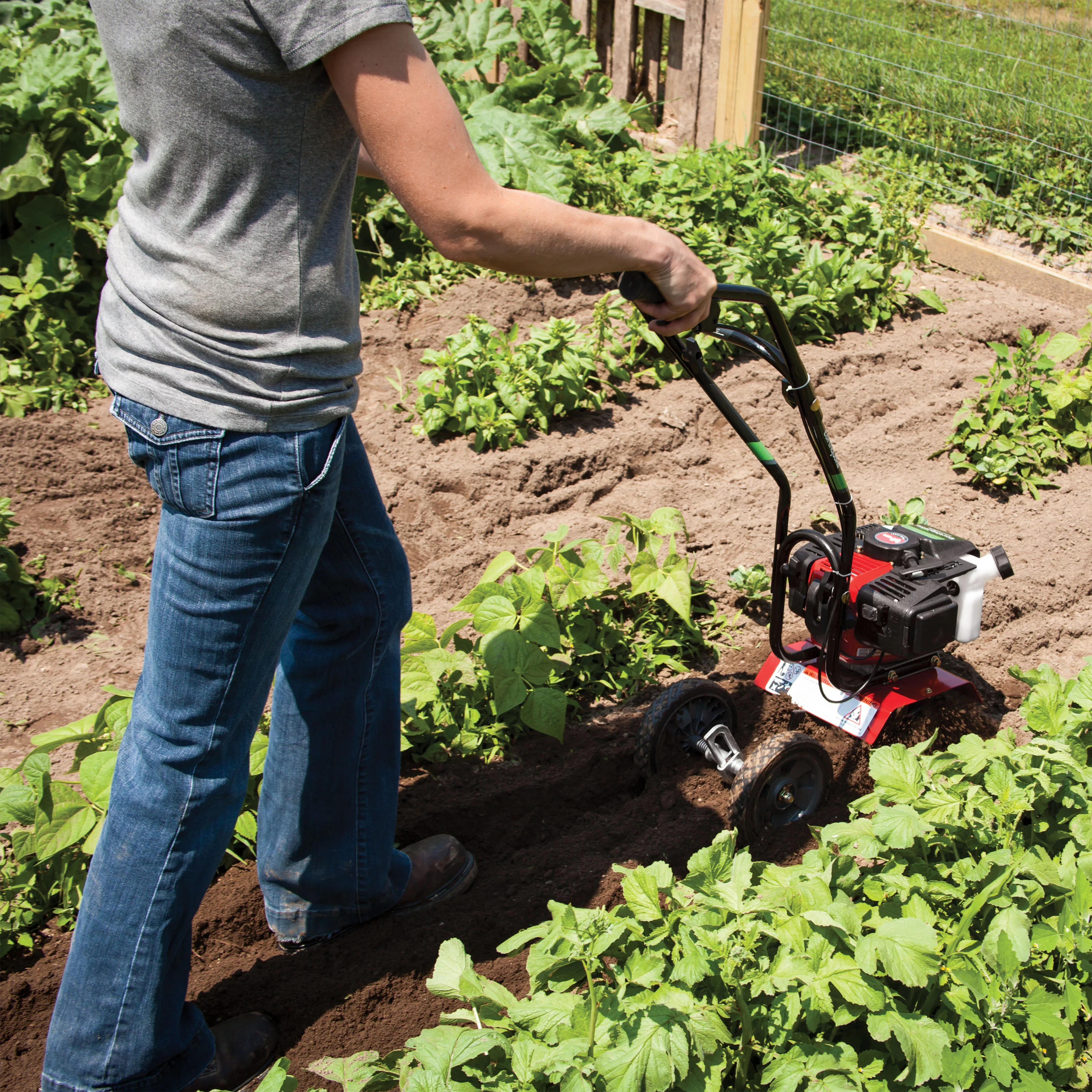 Earthquake MC43 Mini Cultivator Tiller with 43cc 2-Cycle Viper Engine, 5 Year Warranty