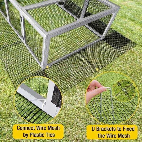 aivituvin Bottom Extension Wire Mesh for Chicken Coop AIR84 - Pet Supplies online store