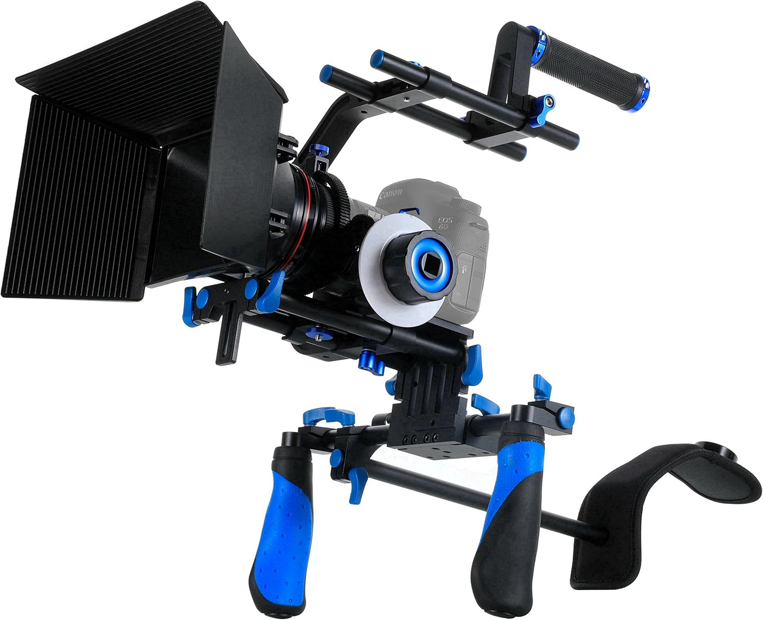 Morros DSLR Rig Movie Kit Shoulder Mount Rig with Follow Focus and Matte Box for All DSLR Cameras and Video Camcorders