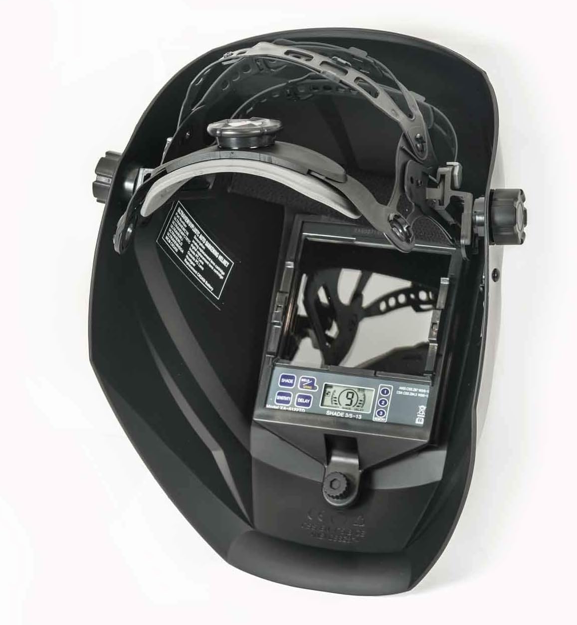 Weldcote Metals Ultraview Plus True Color Digital Auto Darkening Welding Helmet Shade 9-13, Black