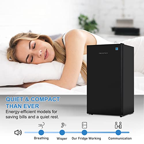 Frestec 3.1 CU' Mini Refregiator, Compact Refrigerator, Small Refrigerator with Freezer