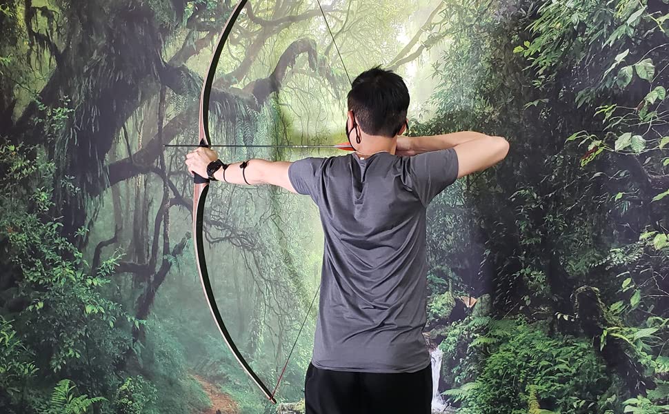 SAS Pioneer 68" Longbow Traditional Wood Long Bow - Both Right Hand and Left Hand - Archery Target Hunting