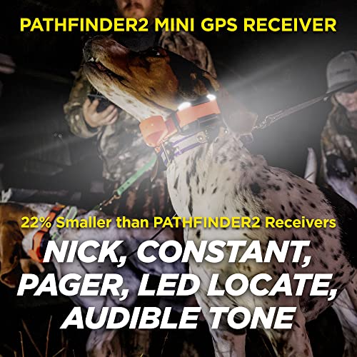 Dogtra Pathfinder 2 GPS Dog Tracker e Collar 9 Mile Long Range LED Light No Monthly fees Free App Waterproof Smartwatch Control Satellite Real Time Tracking Multiple Dogs Smartphone Required