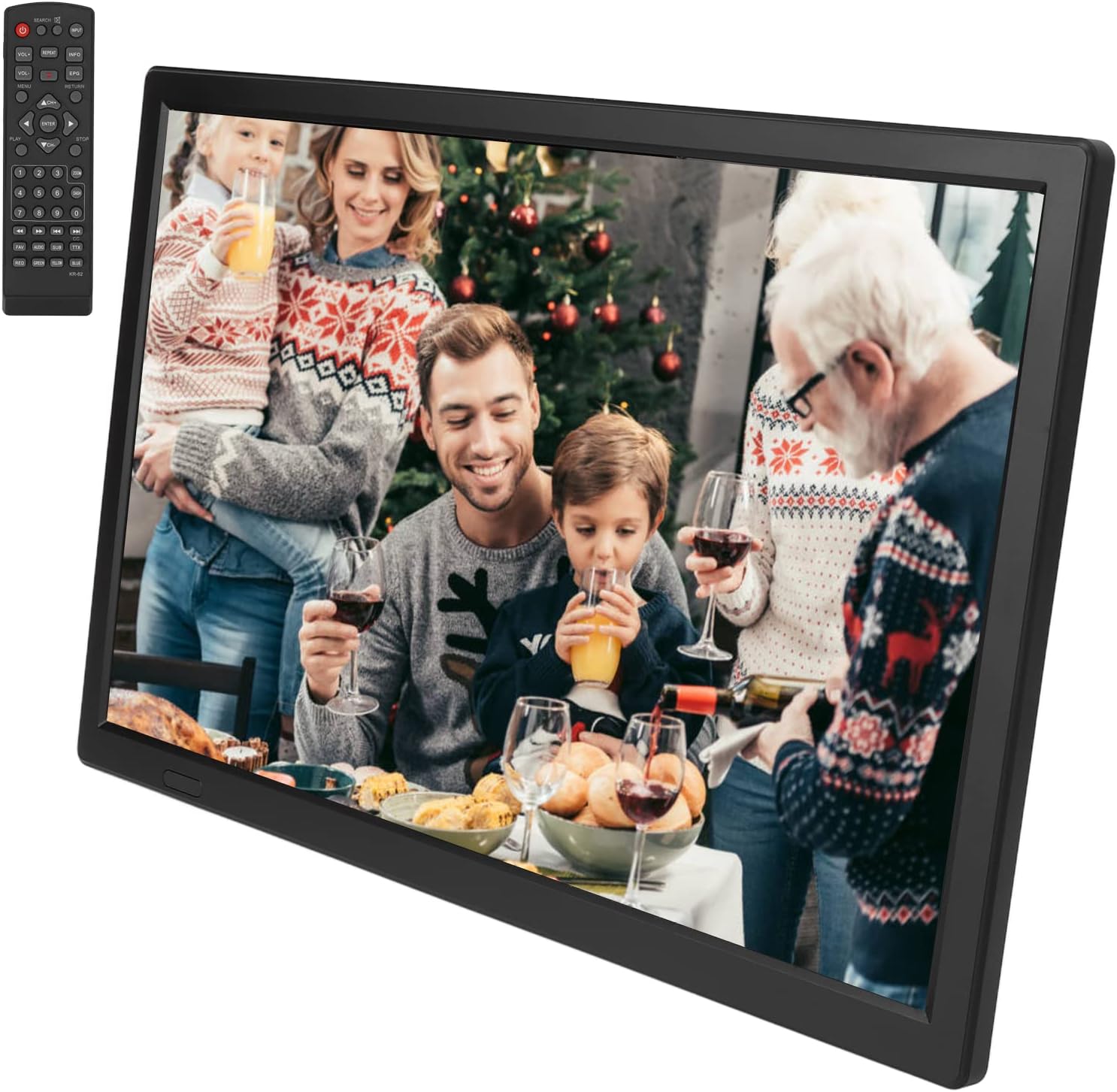 16" Digital Television,ATSC Portable TV 1280x800 LED Television Video Player,with 1800mAh Rechargeable Battery,Antenna, AV ,Headphone, HDMI,USB Interface