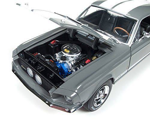 1967 Ford Shelby Mustang Gt-350 Medium Gray Metallic 50th Anniversary Limited Edition to 1002pc 1/18