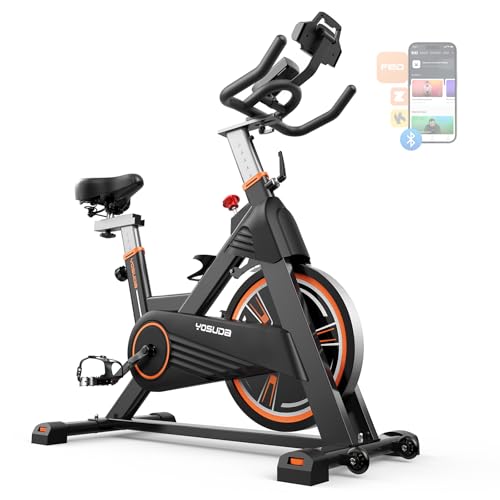 YOSUDA PRO Magnetic Exercise Bike 350 lbs Weight Capacity - Indoor Cycling Bike Stationary with Comfortable Seat Cushion, Silent Belt Drive