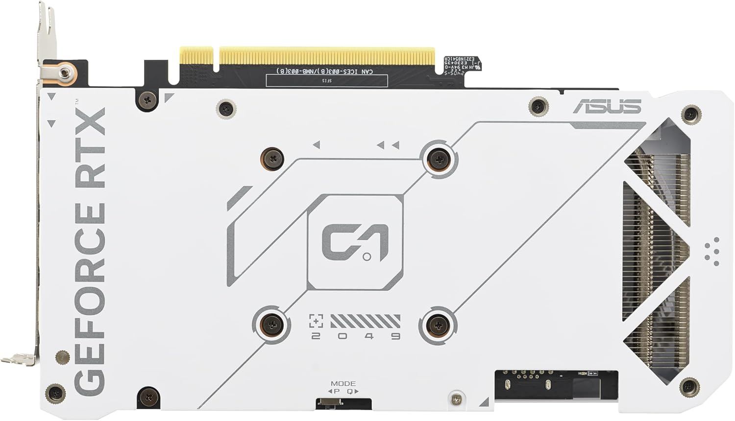 ASUS Dual GeForce RTX™ 4070 Super EVO White OC Edition (PCIe 4.0, 12GB GDDR6X, DLSS 3, HDMI 2.1a, DisplayPort 1.4a, 2.5-Slot Design, Axial-tech Fan Design, Dual BIOS)