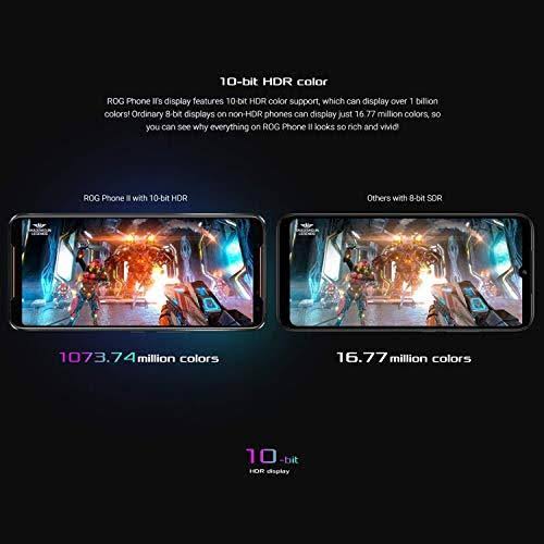 Asus ROG Phone II 128GB Zs660kl Unlocked 6.6x22 Gaming Phone Black Tencent Version