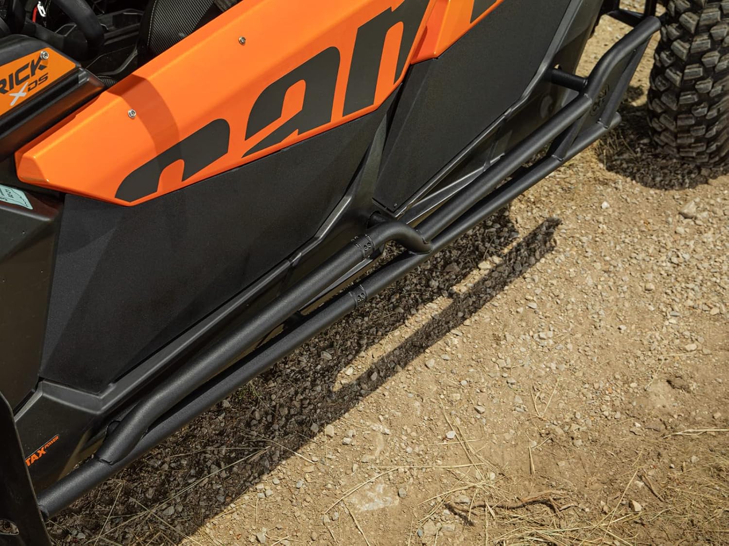 SuperATV Nerf Bars/Rock Sliders for Can-Am Maverick X3 MAX (See Fitment) | 1.75” Diameter Steel Tubing | Bolt-On Mounting | Powder-Coat Finish | Protects Exposed Sides and Body Plastic