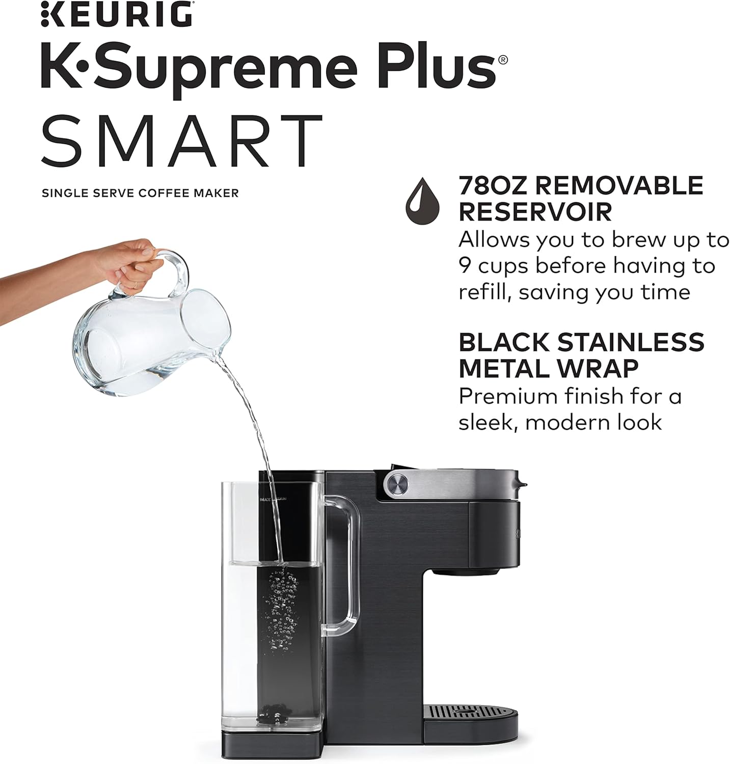 Keurig K-Supreme Plus SMART Single Serve Coffee Maker with Dunkin' Original Blend Medium Roast, 60 K-Cup Pods