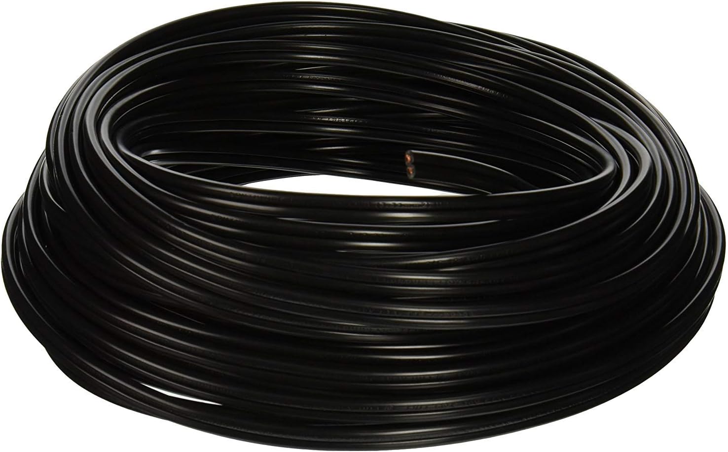 Southwire 55213443 100-Feet 12-Gauge 2 Conductor 12/2 Low-Voltage Underground Direct Burial Landscape Lighting Cable, Black Pack of 2