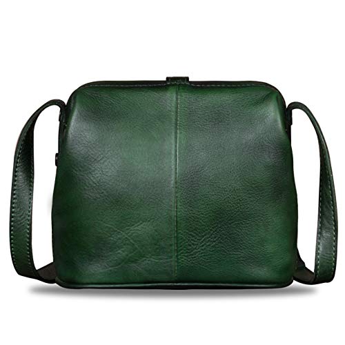Genuine Leather Crossbody Bag for Women Small Satchel Handmade Vintage Mini Purse