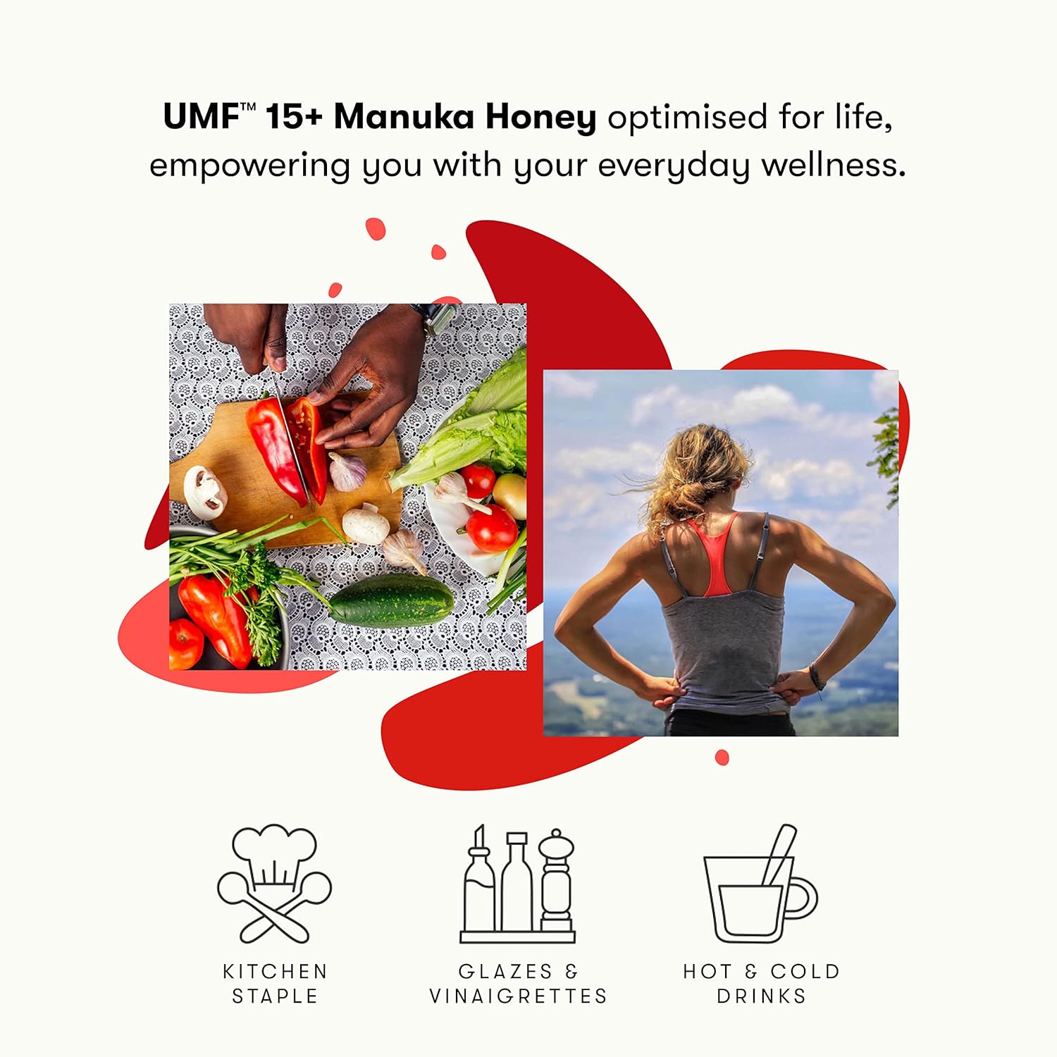 New Zealand Honey Co. Raw Manuka Honey UMF 20+ | MGO 829+ 17.6oz & UMF 15+ | MGO 514+ 17.6oz, UMF Certified