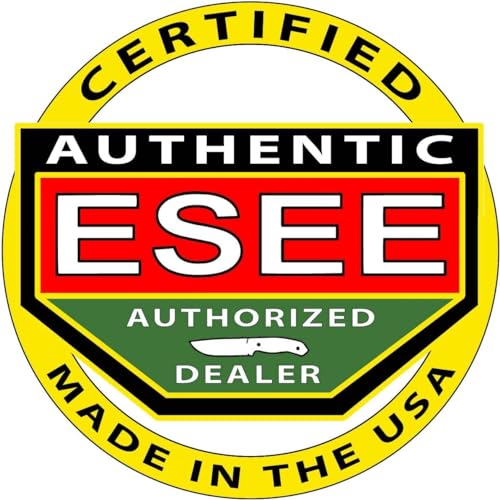 ESEE-3 Fixed Blade Knife, 3D Contoured Handle, 1095 Carbon Steel, Black Ambidextrous Sheath, Made in USA