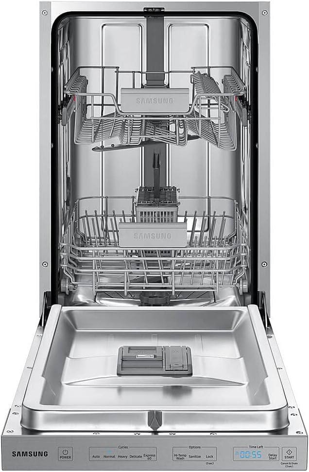 Samsung DW50T6060US 46 dBA Stainless Compact Top Control Built-in Dishwasher