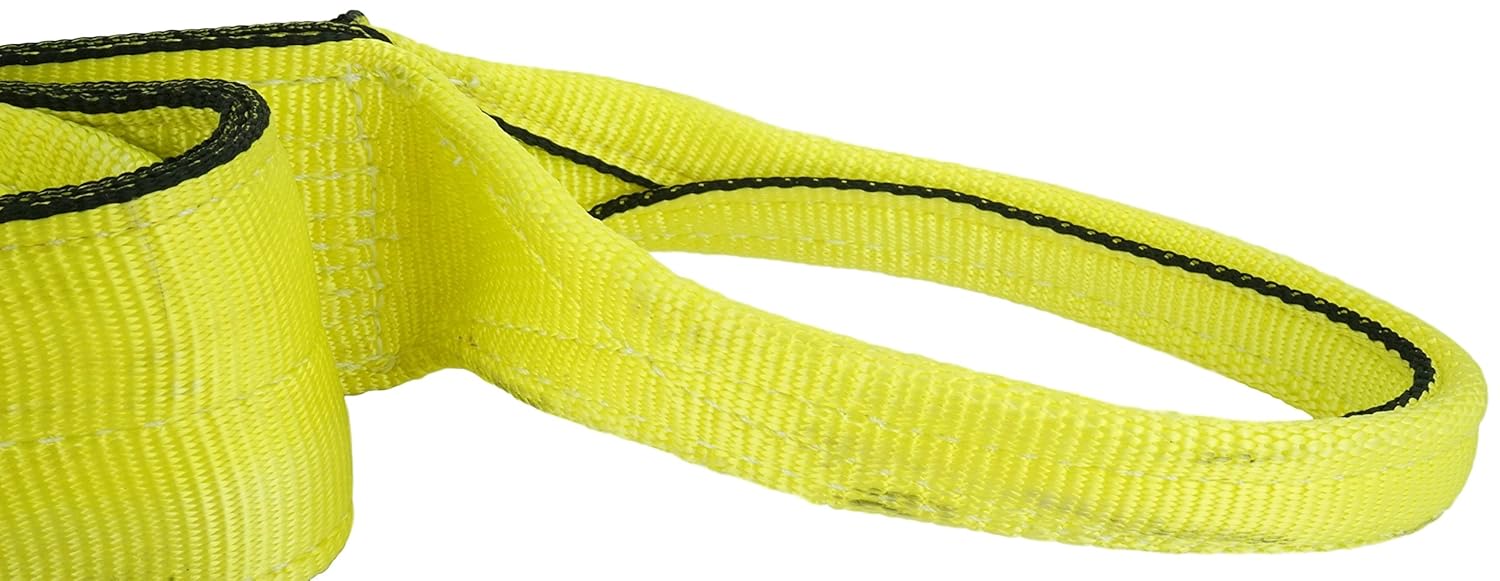 DD Sling (USA Made). 2" x 6', 2 Ply, Nylon Lifting Slings, Master Edge, Eye & Eye, Heavy Duty, 6400 lbs Vertical, 5100 Choker, 12800 Basket Load Capacity (2" x 6') Pack of 2