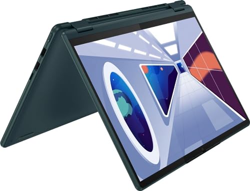 Lenovo Yoga 6 Laptop, 2023, 13.3" 1920 x 1200 Touchscreen, AMD Ryzen 5 7530U 6-Core, 8GB LPDDR4, 256GB SSD, Windows 10 Home, Backlit Keyboard, Wi-Fi 6, Bluetooth 5.1, 1080p FHD Camera, Dark Teal