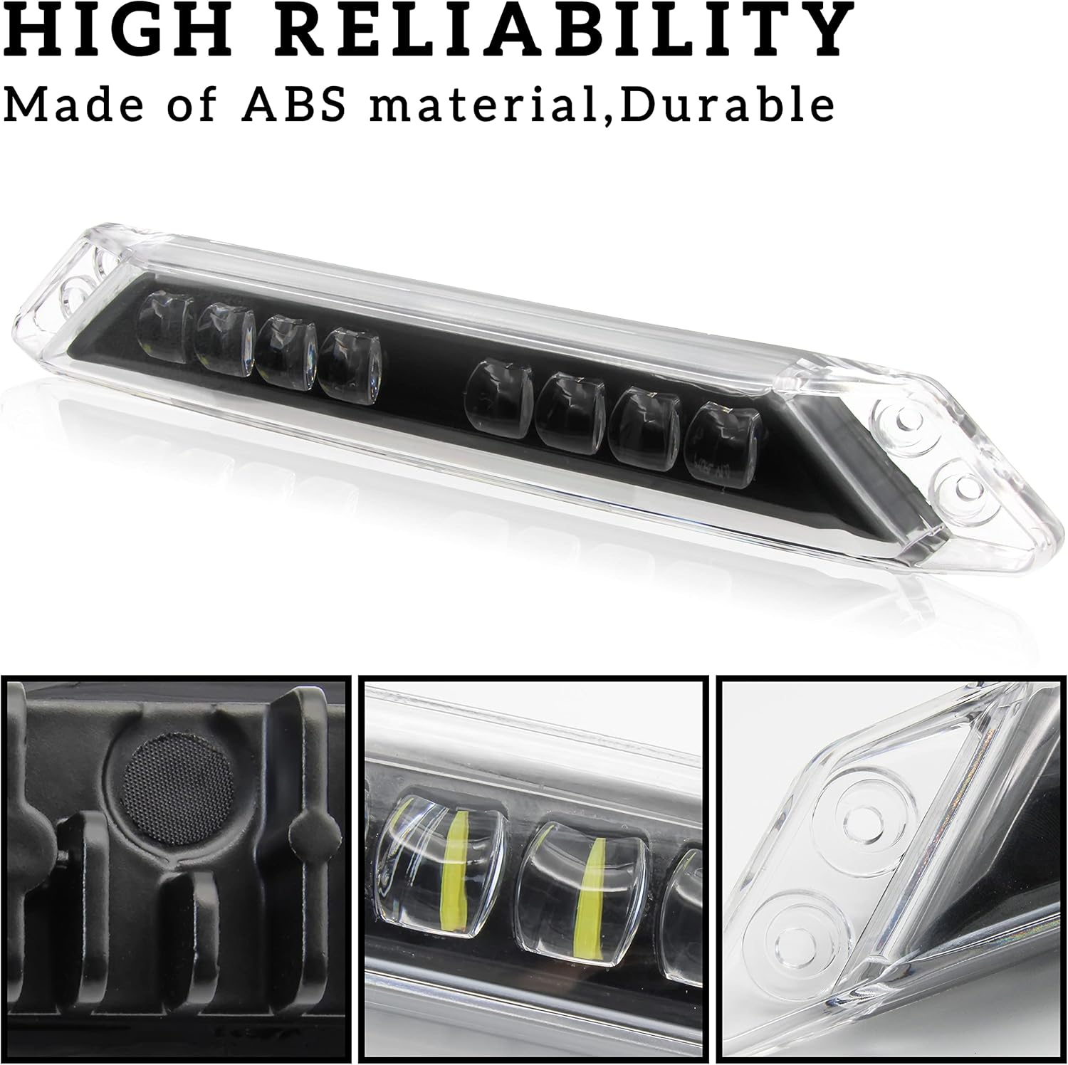 LED Auxiliary Light Kit for Can-Am Ryker, SAUTVS Front LED Signature White Light Daytime Running Light DRL for Can Am Ryker All Models Accessories (1PCS)