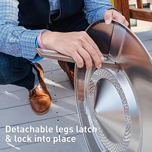 Solo Stove Bonfire 25 Inch Heat Deflector - Enhance Warmth and Comfort for Your Fire Pit - Durable 304 Stainless Steel - Maximizes Heat Radius - Long-Lasting Camping Essentials, 7 lbs