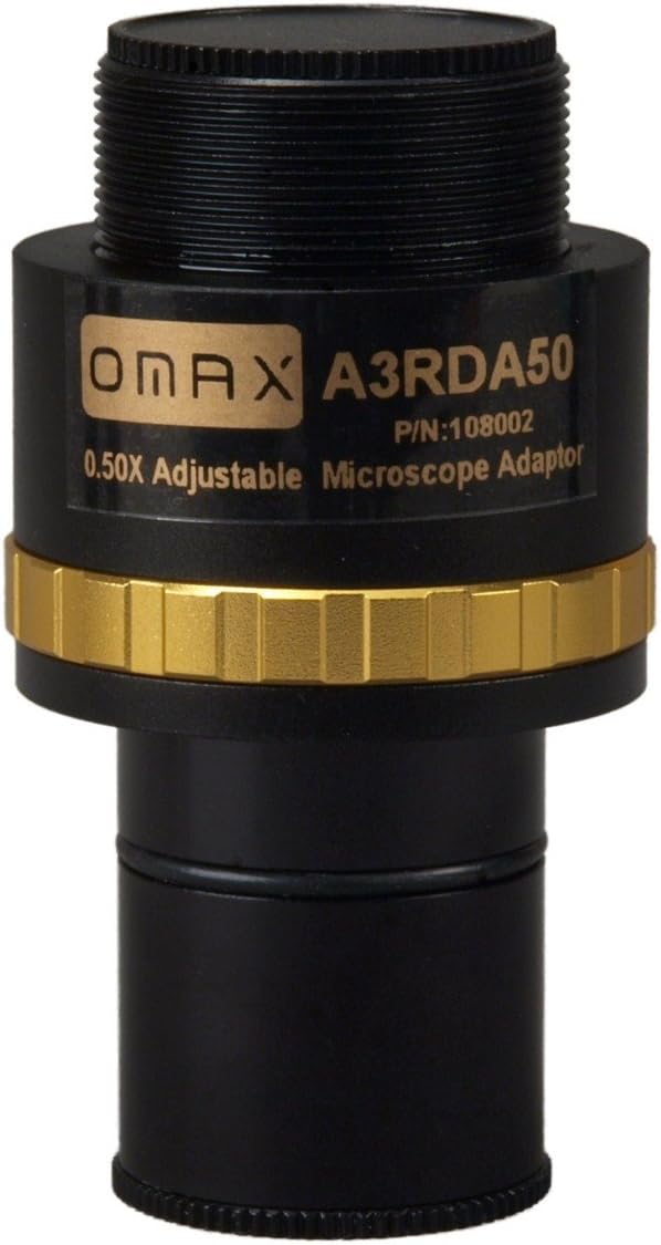 OMAX 0.5X Adjustable Reduction Lens for Microscope Camera