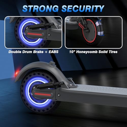 KEQ Electric Scooter for Adults Commuting, Foldable and Portable 8.5"/10" Tires,19/22Mph,350W/500W Motor, 21-30 Miles Range,Foldable E-Scooter with Dual Brake and Suspension,APP Control（K01Pro/KL09）