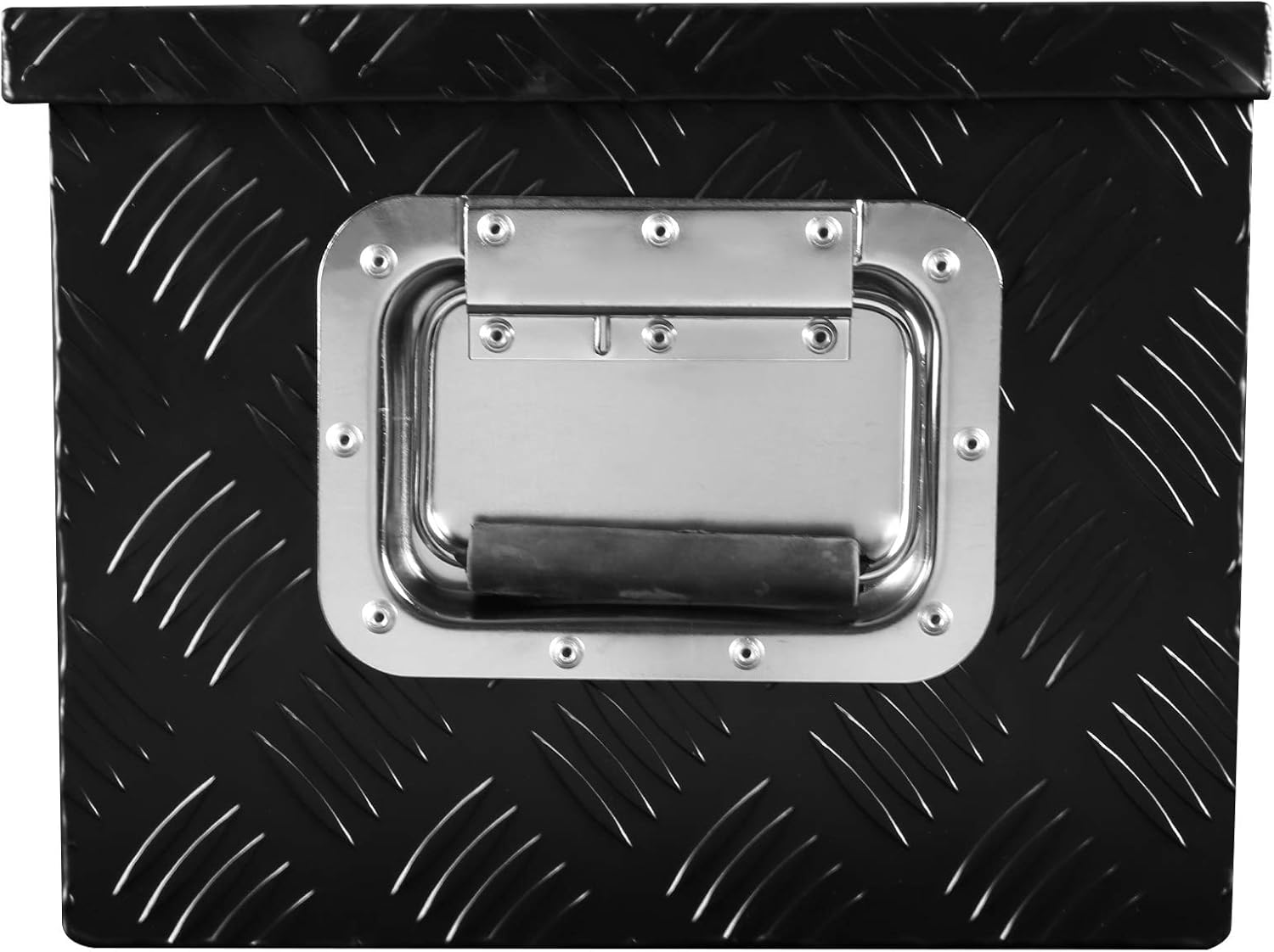 Carpartsinnovate For 29 Truck Pickup Black Aluminum Underbody Tongue Tool Box Trailer Storage+Lock