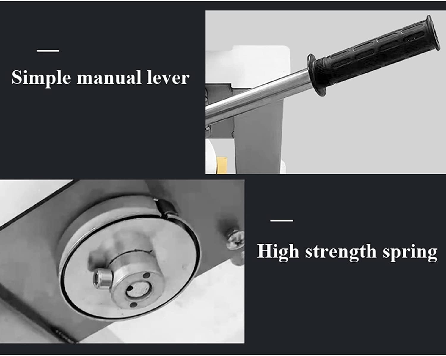 Dough sheeter Machine for Home, Manual Stainless Steel Dough Press, Pizza Dough Press, Pizza Forming Machine, with Labor-Saving Handle