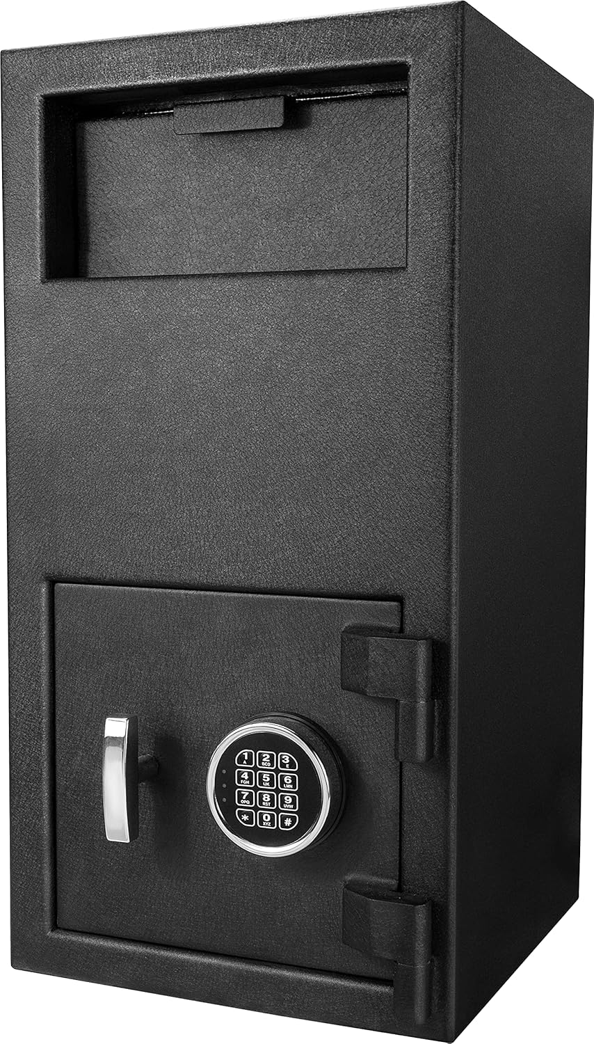 Barska Digital Multi-User Keypad Security Depository Drop Safe with Front Load for Cash, Money, Mail, Business