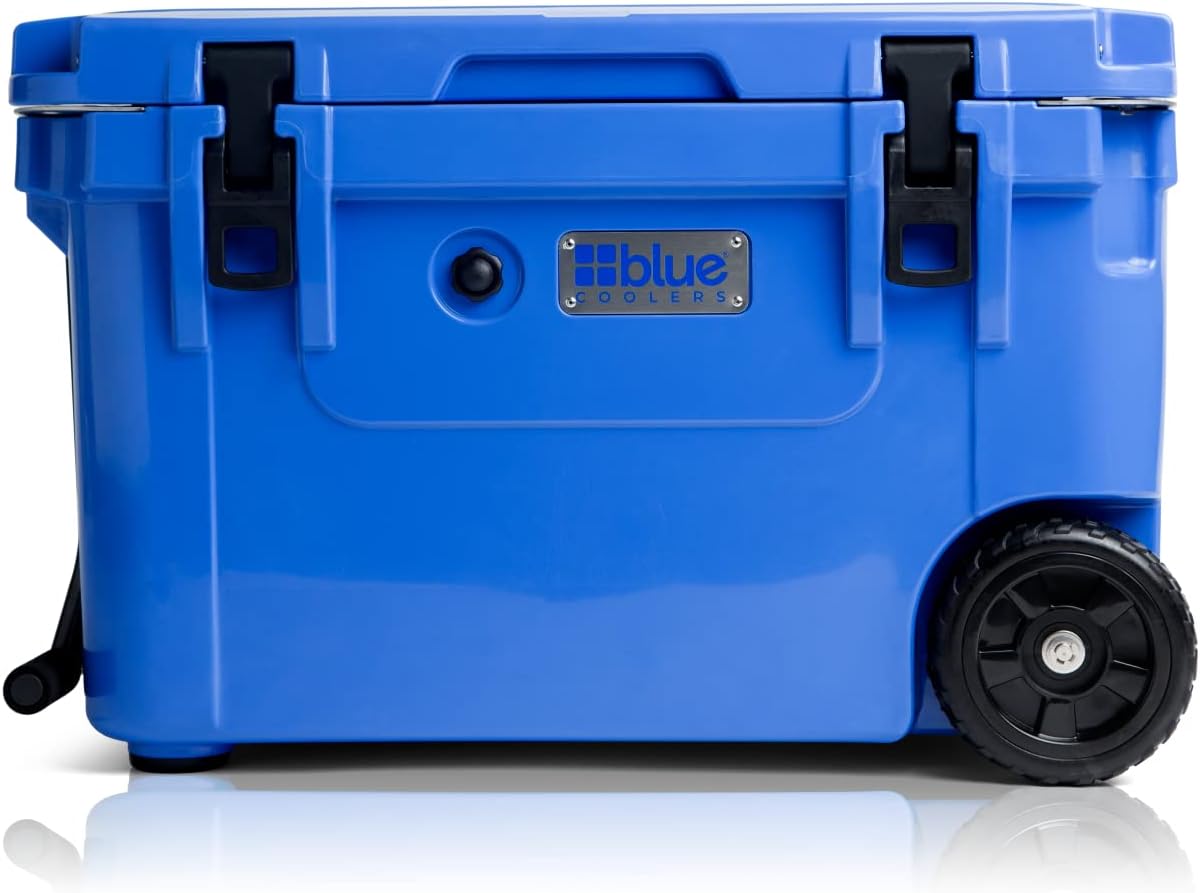 Blue Coolers Ice Vault – 60 Quart, Roto-Molded Ice Cooler | Large Ice Chest Holds Ice up to 10 Days |