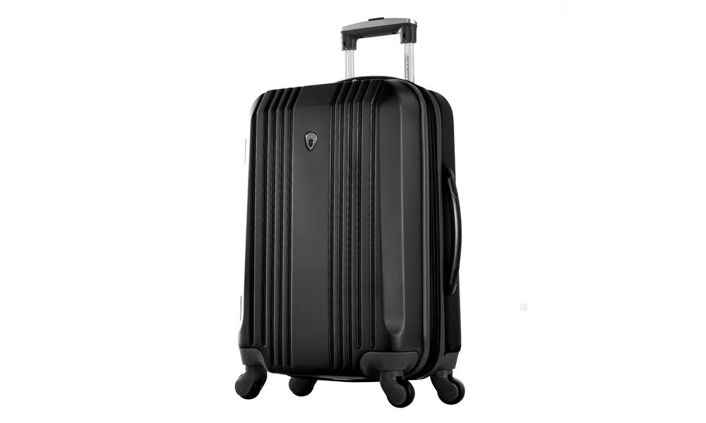 Olympia USA Apache 21x22 Hardcase Spinner Carry-On Luggage Black-Black