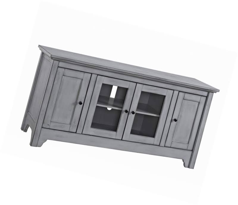 Walker Edison 52x22 Wood TV Media Stand Storage Console - Antique Grey
