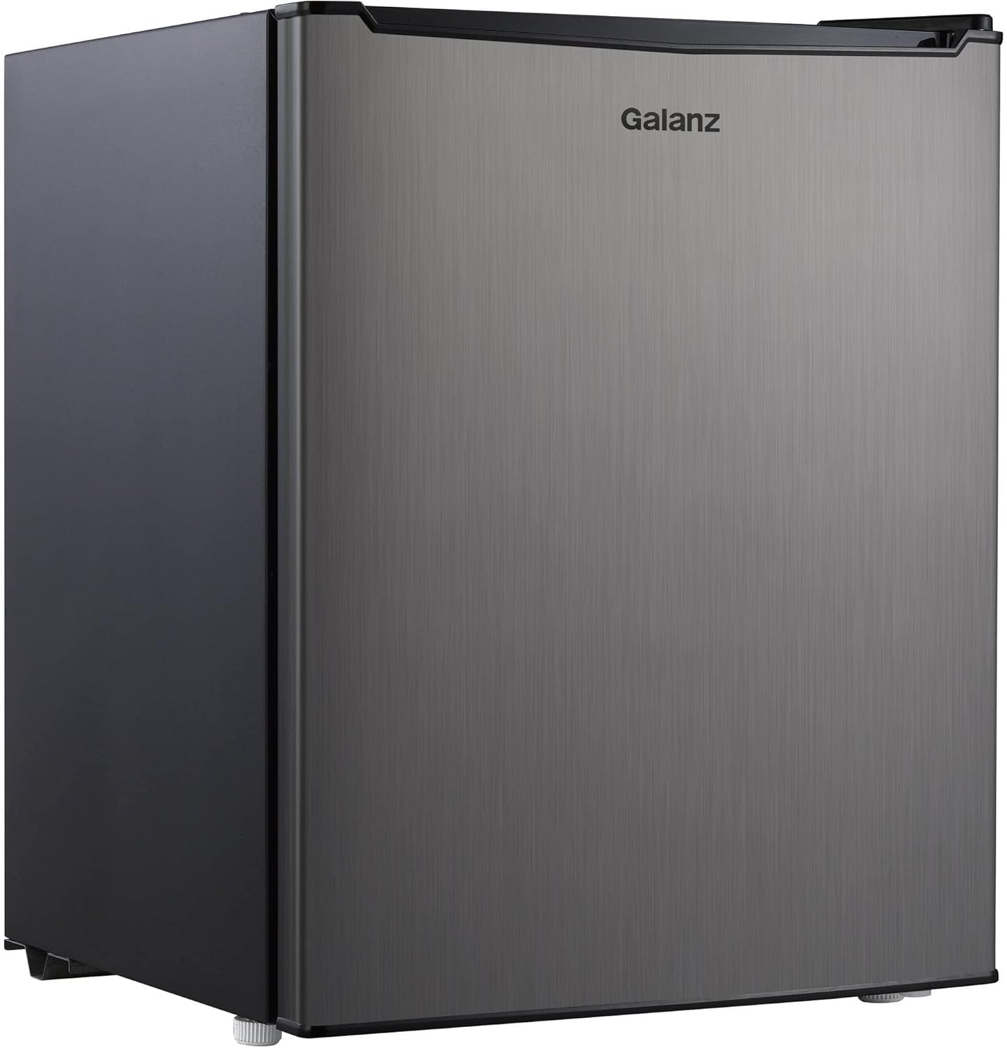 Galanz 2.7 cu ft Stainless Steel Look Single Door Compact Refrigerator