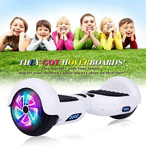 JOLEGE Hoverboard, 6.5x22 Two-Wheel Self Balancing Hoverboard - LED Light Wheel Scooter Hoverboard for Kids