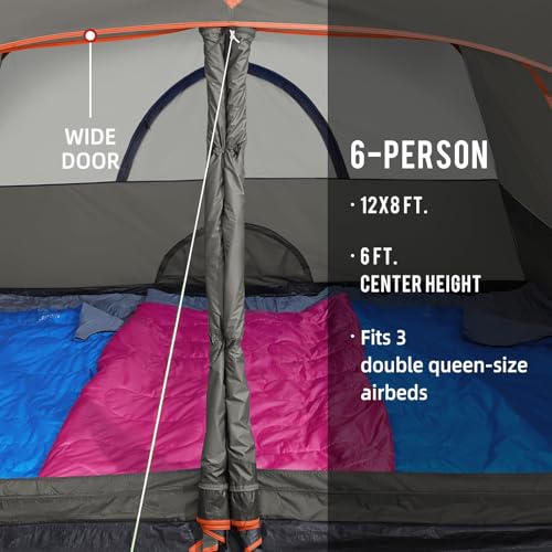 CAMEL CROWN Tents for Camping 4/6 Person Tent Waterproof Easy Setup Backpacking Tents