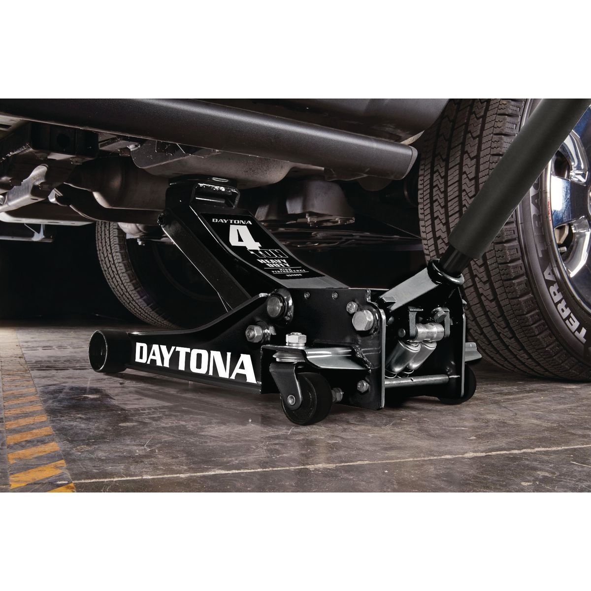 DAYTONA 4 Ton Professional Floor Jack with RAPID PUMP, Blue