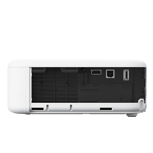 Epson EpiqVision Flex CO-FH02 Full HD 1080p Smart Streaming Portable Projector, 3-Chip 3LCD, 3,000 Lumen Color/White Brightness, Android TV, Bluetooth, 5W Speaker, Home Entertainment