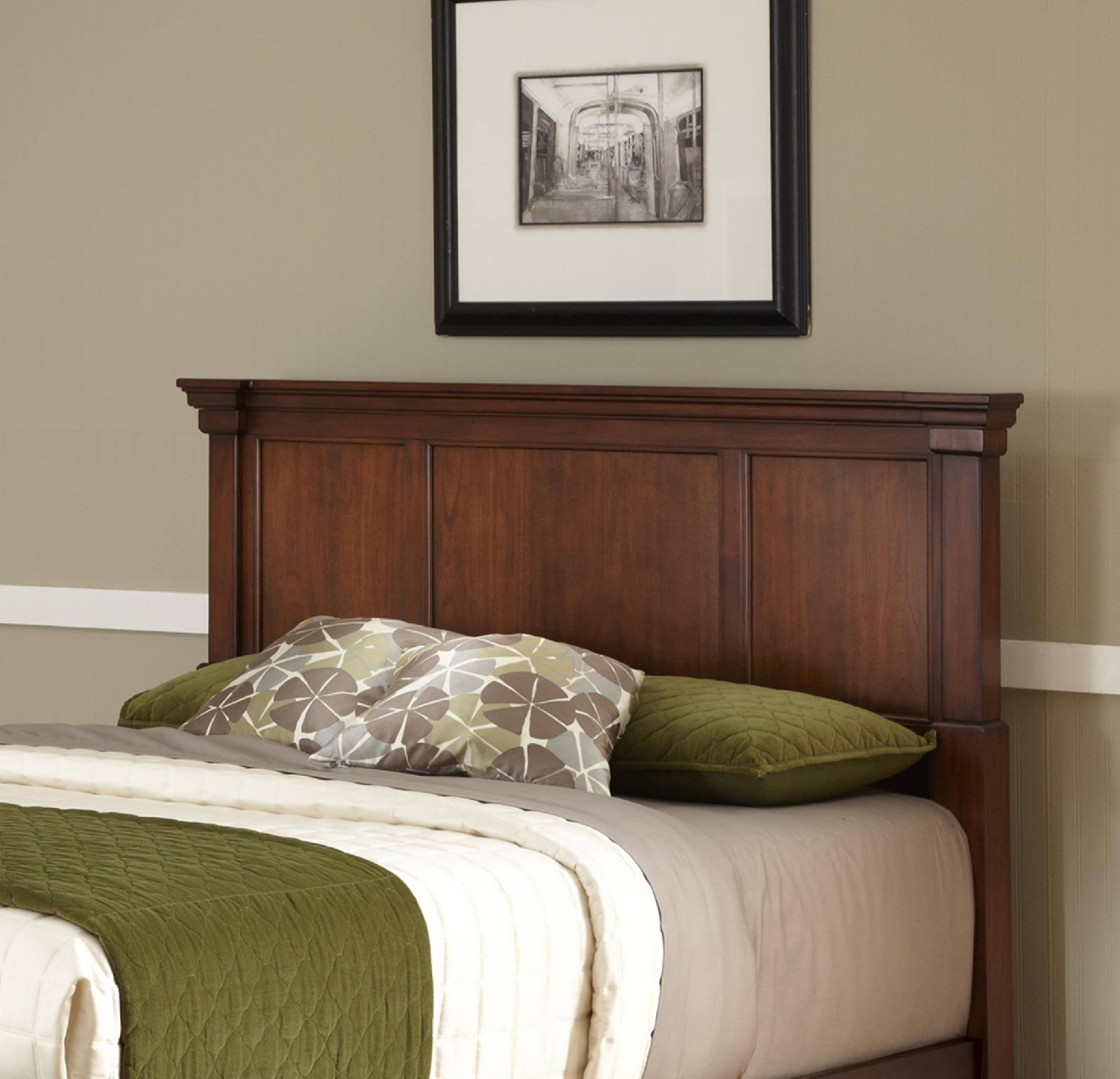 Home Styles Aspen Headboard in Rustic Cherry-King-California King