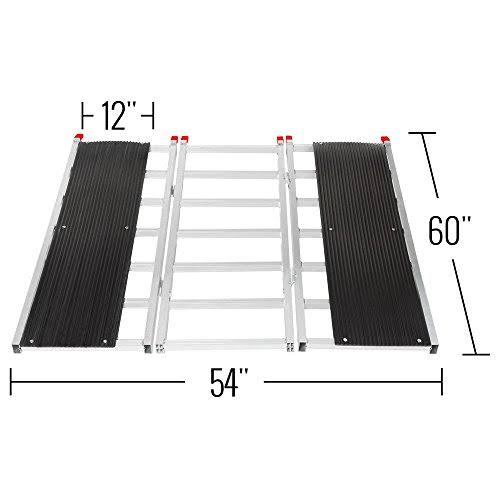 Black Ice 60x22 x 54x22 Snowmobile Loading Ramp with Stud Protectors