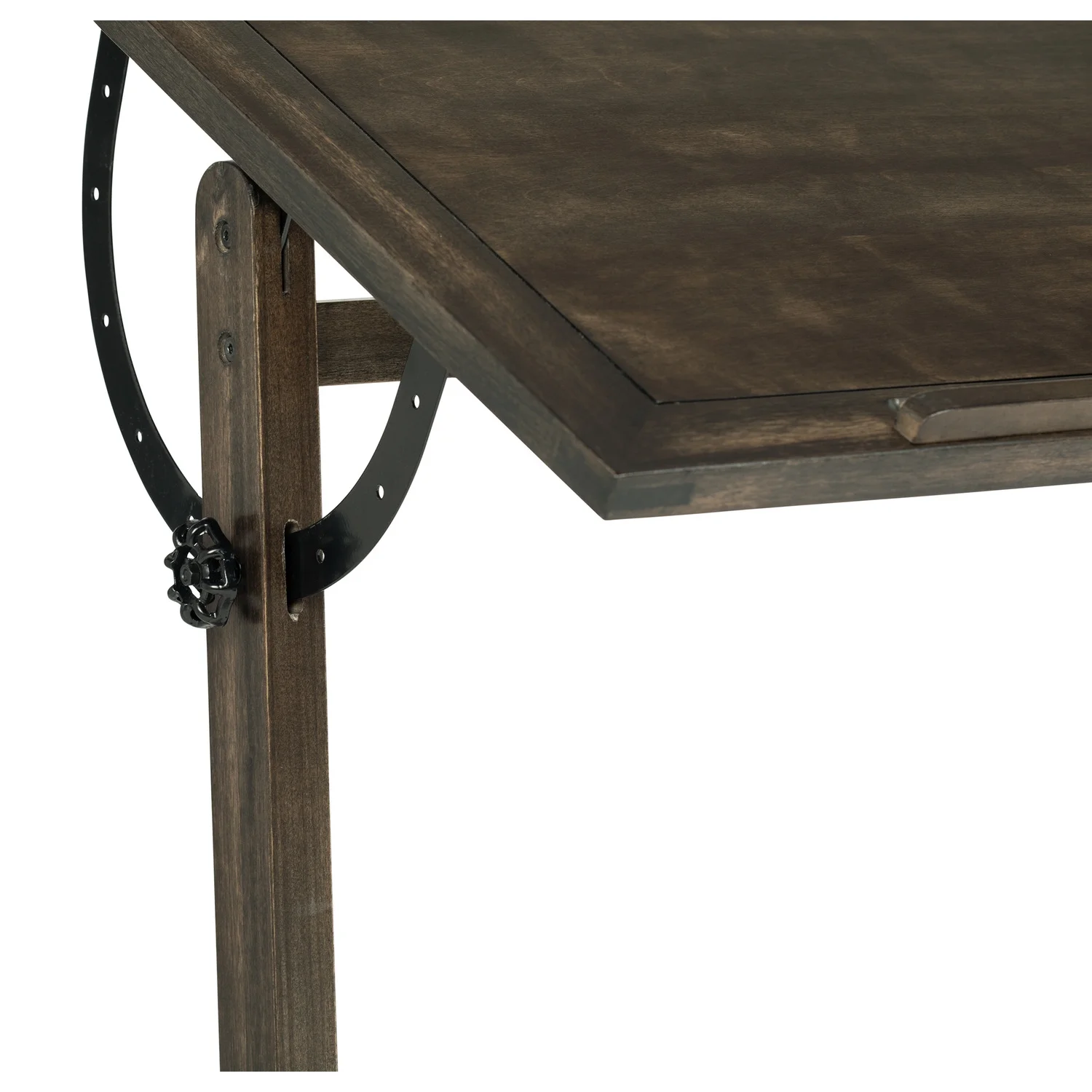 Vintage Solid Wood Drawing/Drafting Table with 42" x 30" Adjustable Tilting Top