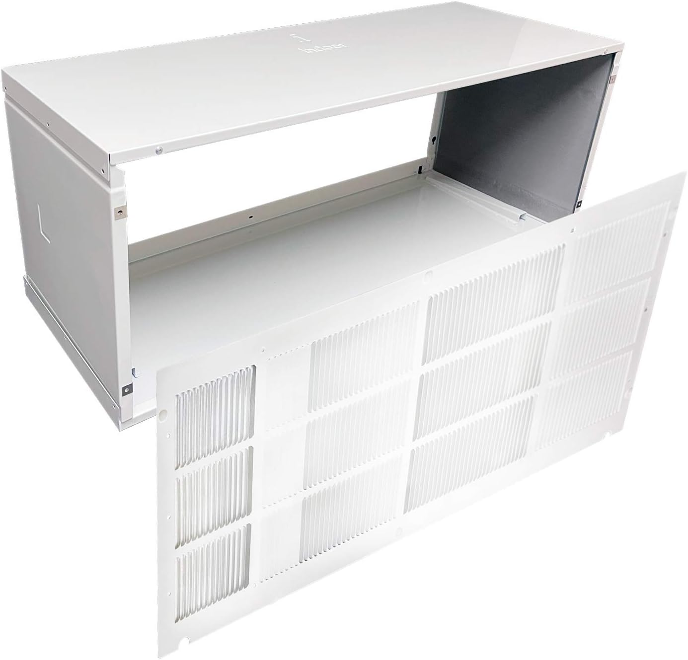 Cooper&Hunter Folded Metal PTAC Wall Sleeve And Exterior Grille for Packaged Terminal Air Conditioner, Coated, Insulated, Including Condensate Drain Kit