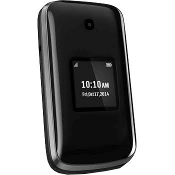 Alcatel OneTouch Fling, Flip Phone, Black, Boost Mobile