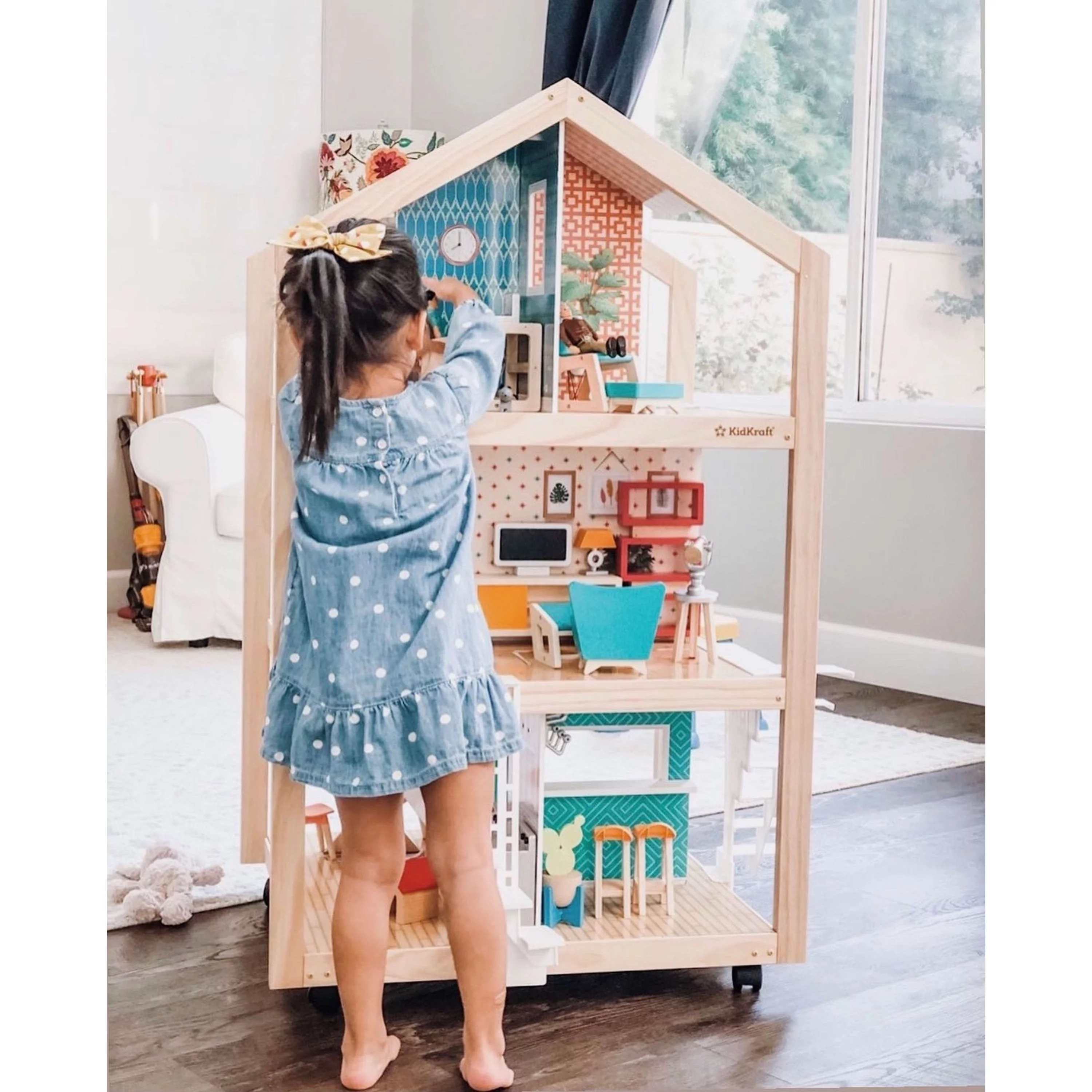 KidKraft So Stylish Mansion Wooden Dollhouse with 42 Accessories