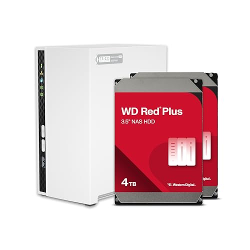 QNAP 4 Bay NAS with 12TB Storage Capacity, Preconfigured RAID 5 Seagate IronWolf Drives Bundle, 2.5GbE Ports (TS-433-4G-44ST-US)