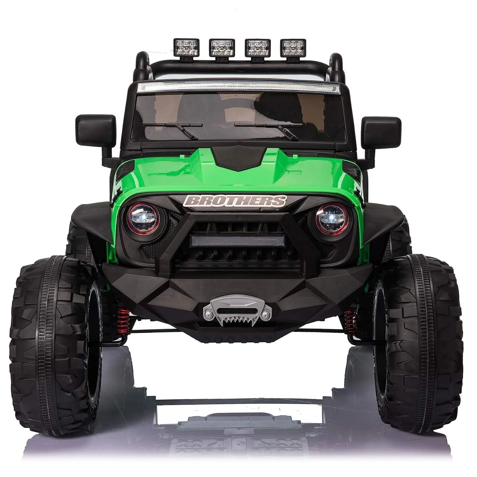 Electric 24V Kids Ride-On Truck with MP3, LED Lights, and Remote Control - 2 Seats, 2x200W Motors - Curated Treasures Market