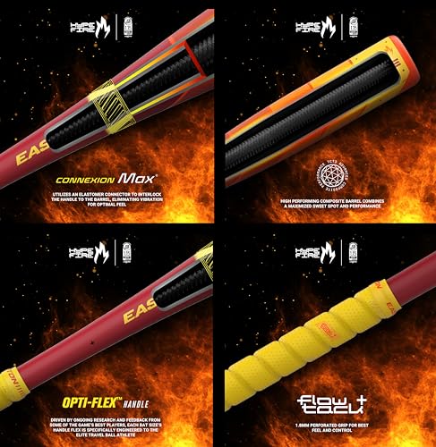 Easton | 2025 | Hype FIRE Baseball Bat | USSSA | -5 / -8 / -10 Drop | 2 3/4" Barrel | 2 Pc. Composite